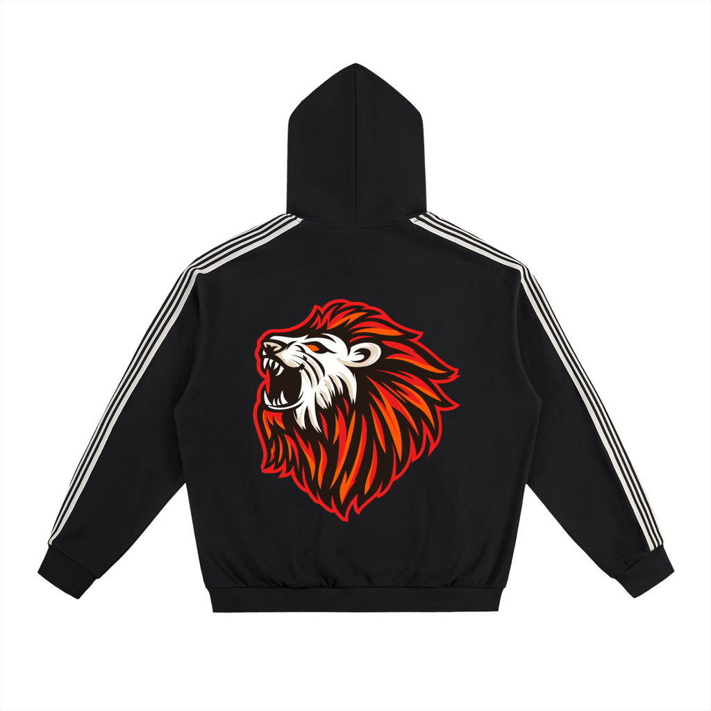 Side Stripe Drop-Shoulder Hoodie