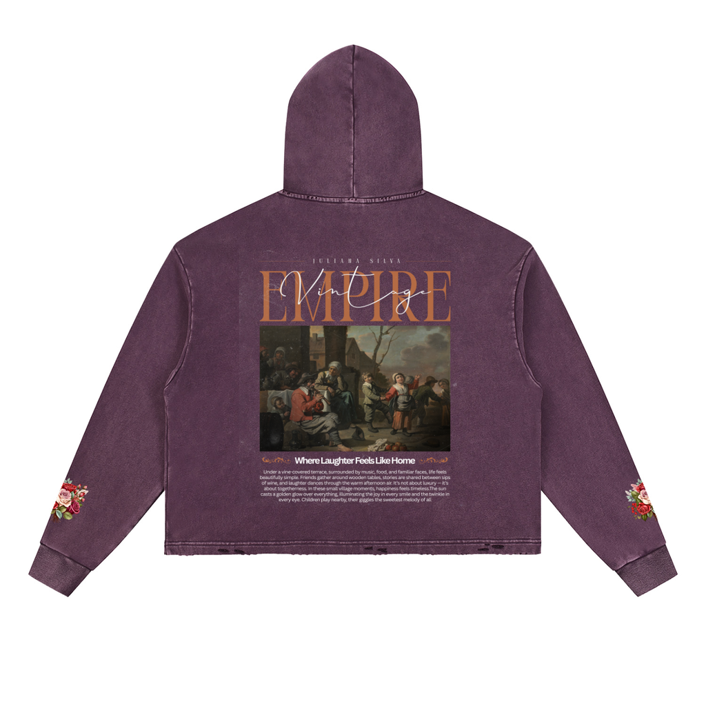 Hoodie Streetwear Vintage Snow Wash