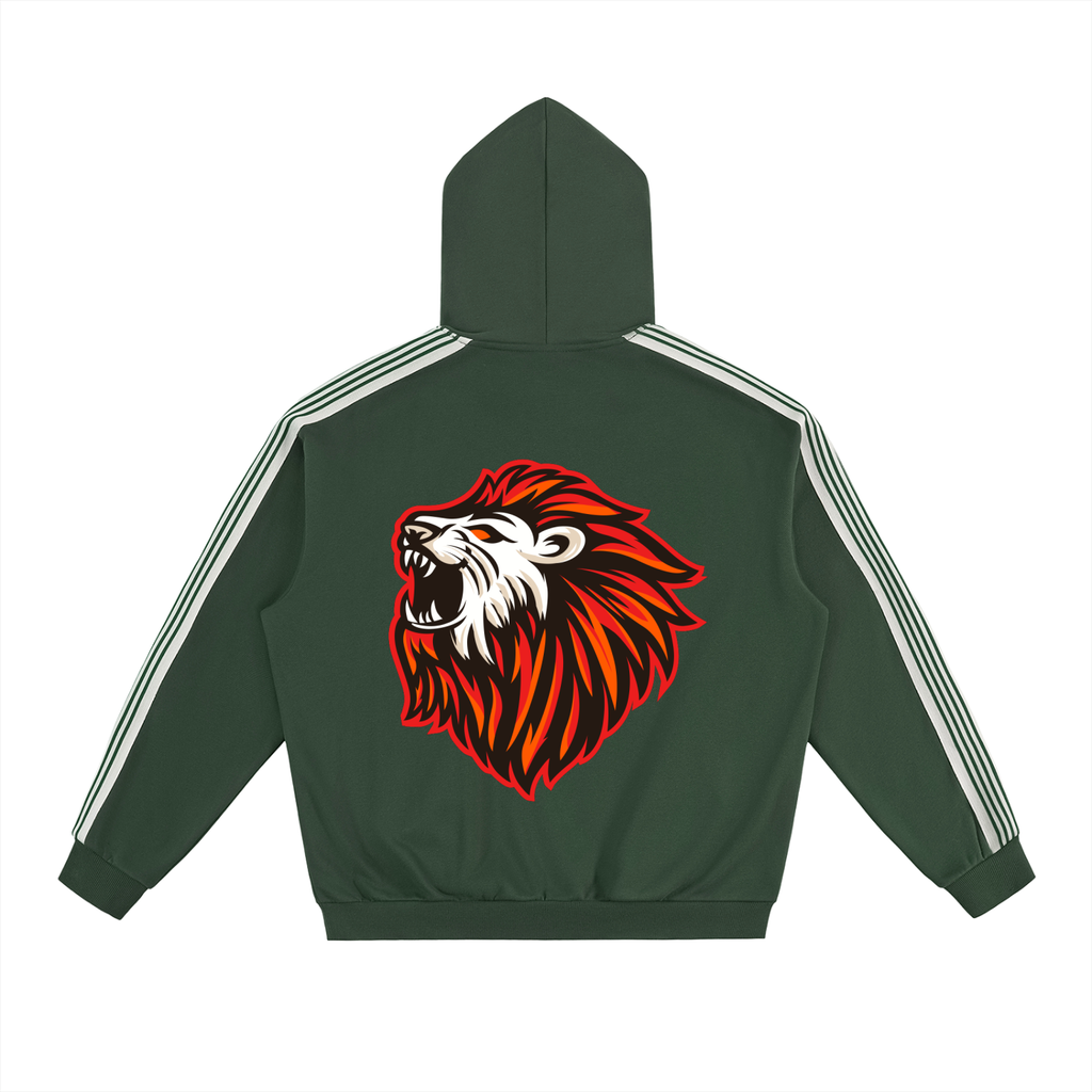 Side Stripe Drop-Shoulder Hoodie