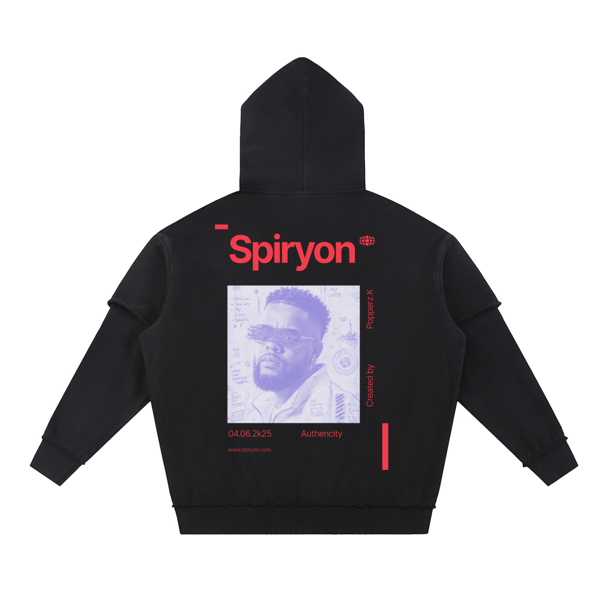 Hoodie Urban Raw Snow Wash