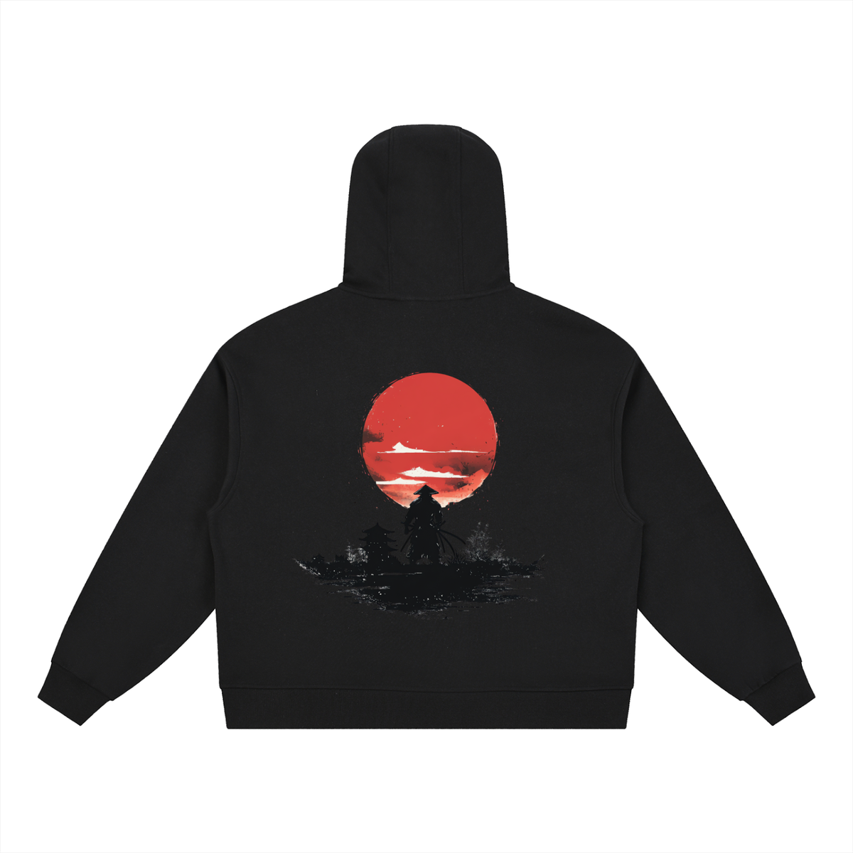 Boxy Button Placket Hoodie