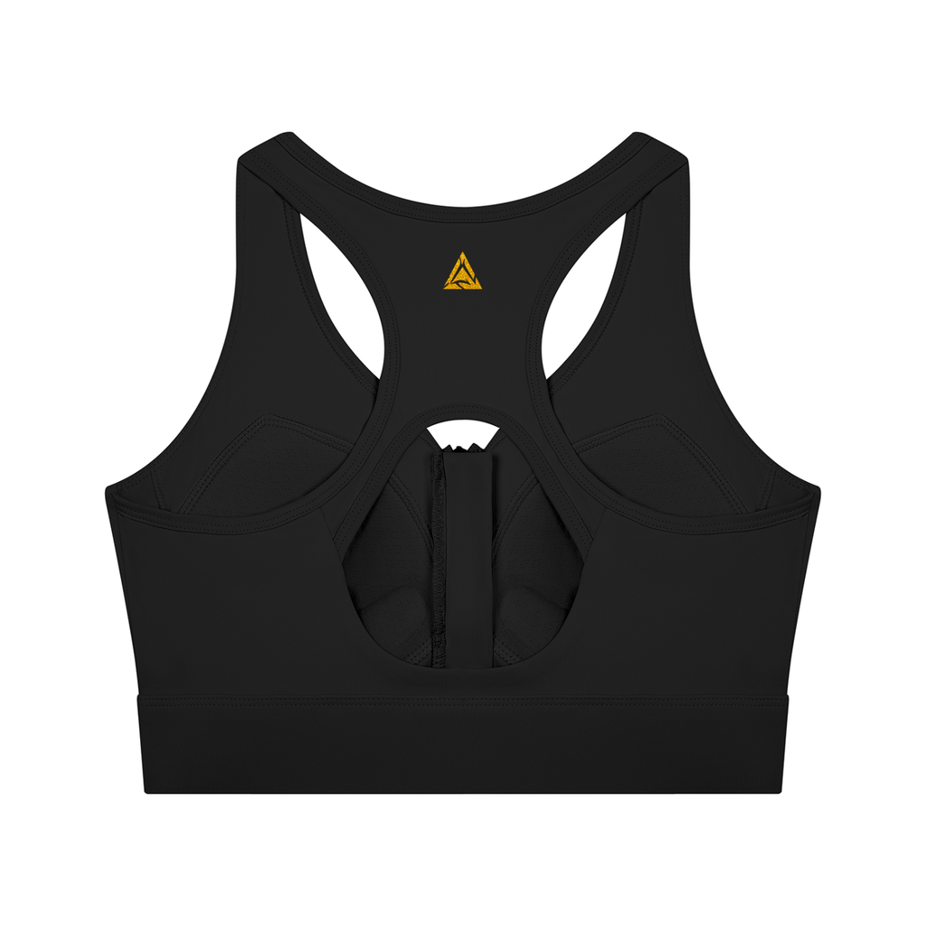 Women’s Cropped Zip Yoga Sports Bra