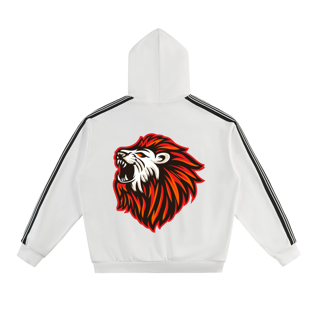 Side Stripe Drop-Shoulder Hoodie