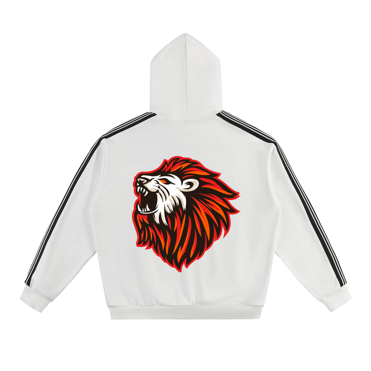 Side Stripe Drop-Shoulder Hoodie