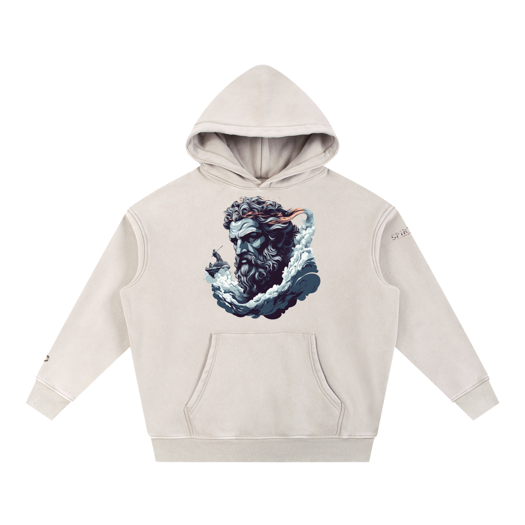 Snow Wash Fleece Oversize Hoodie