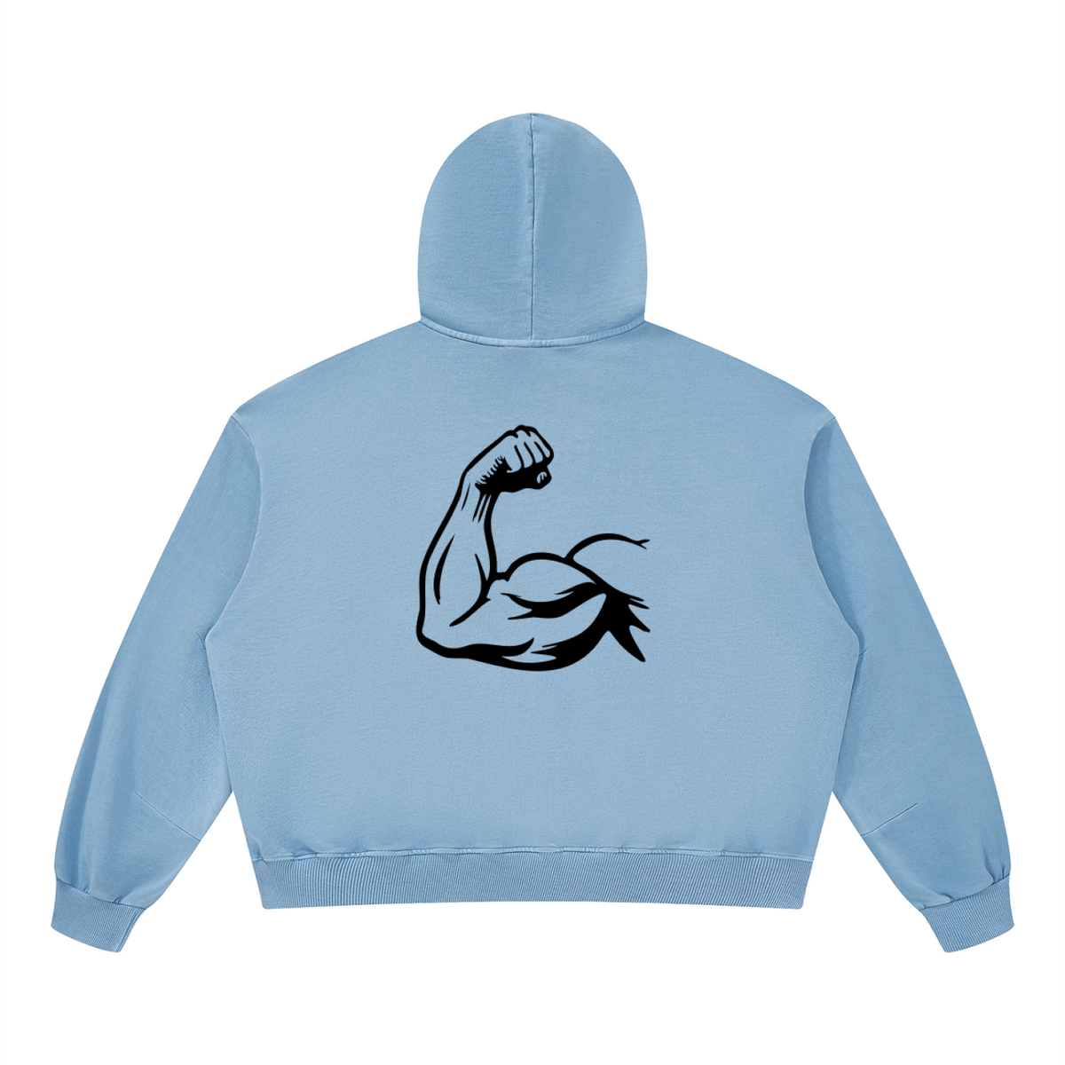 Hoodie Unisexe Boxy Vintage Délavé