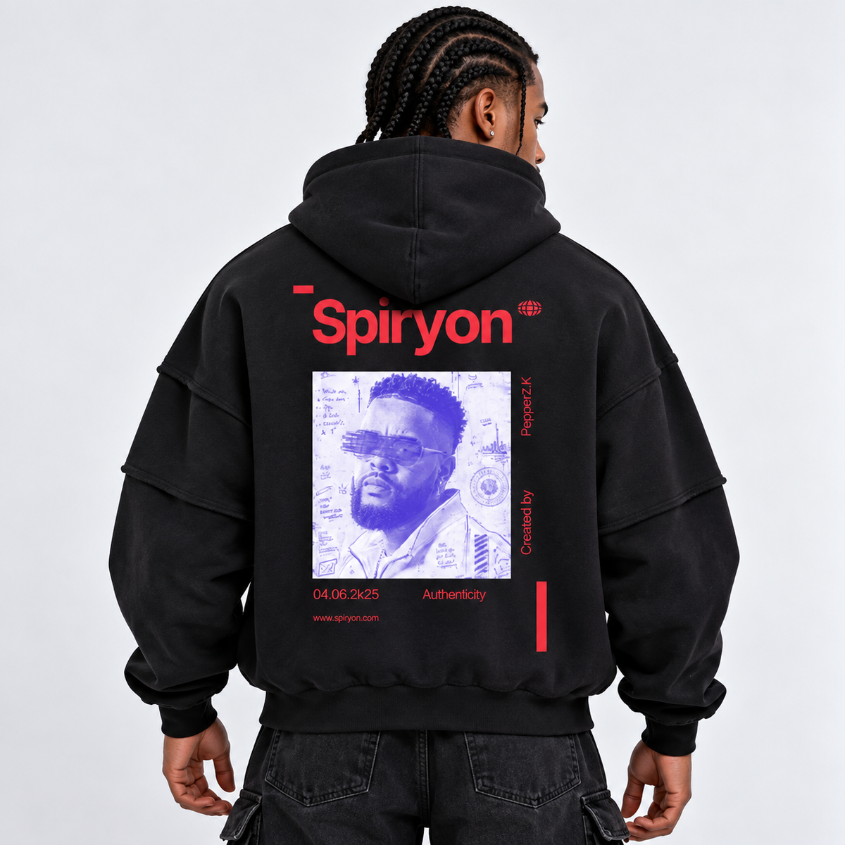 Hoodie Urban Raw Snow Wash