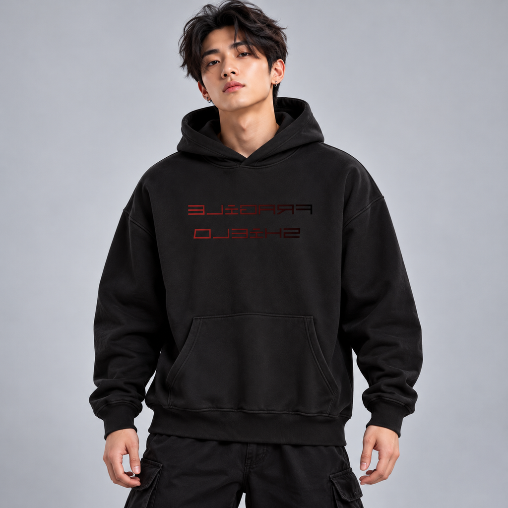 Fleeced High Neck Hoodie