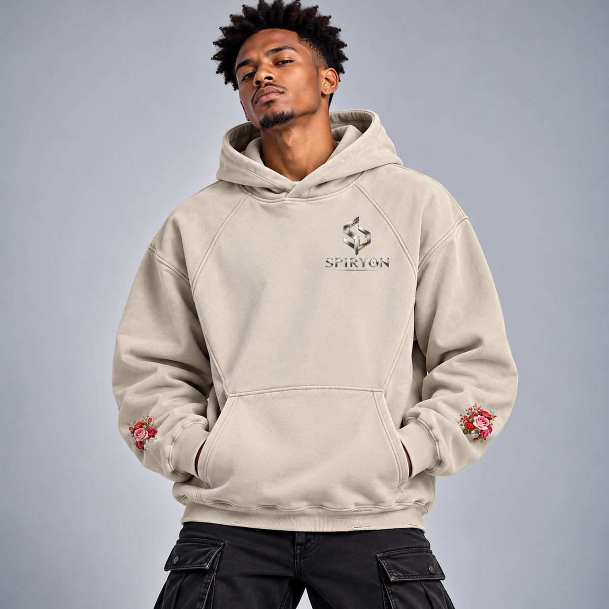 Hoodie Streetwear Vintage Snow Wash