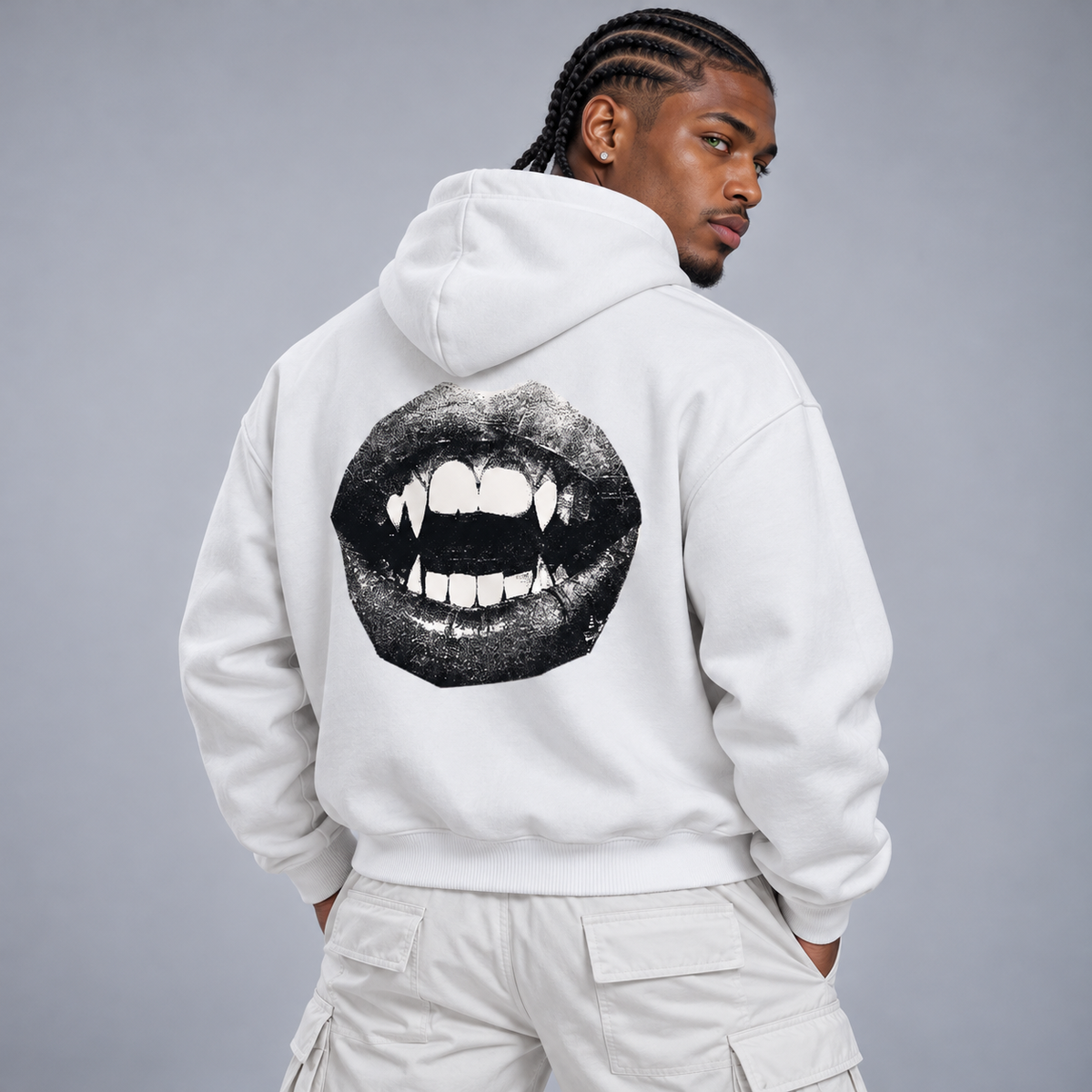 Contrast Drawstring Hoodie