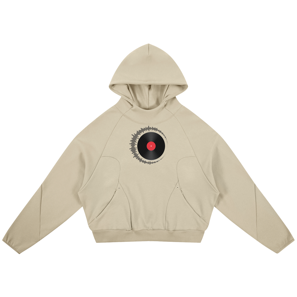 Curved Panel Raglan Hoodie
