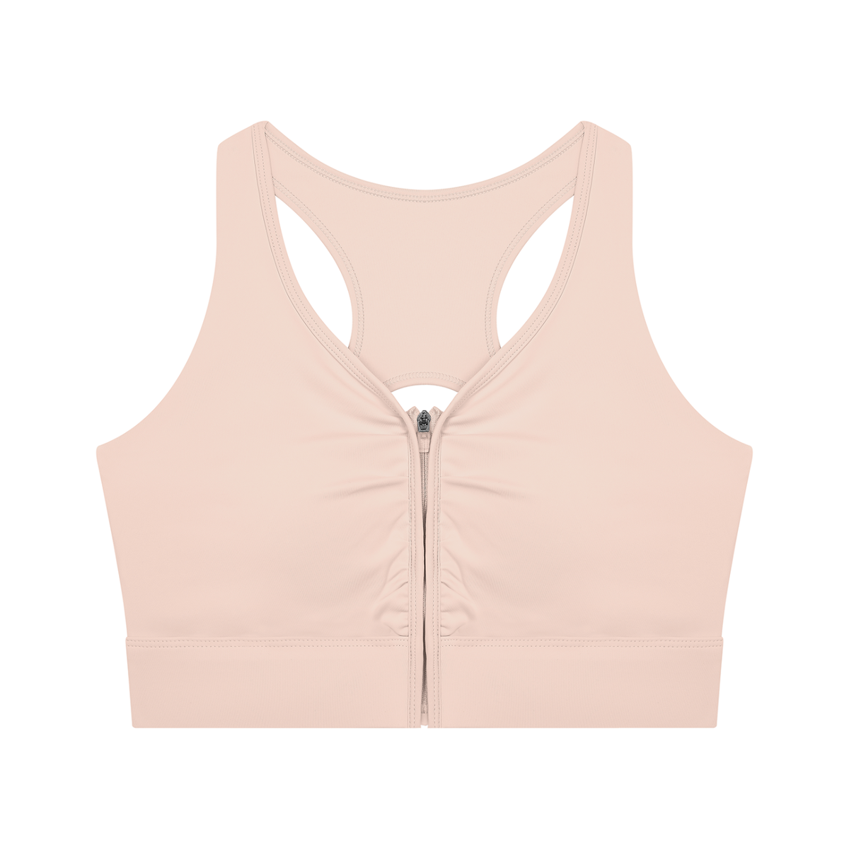 Women’s Cropped Zip Yoga Sports Bra