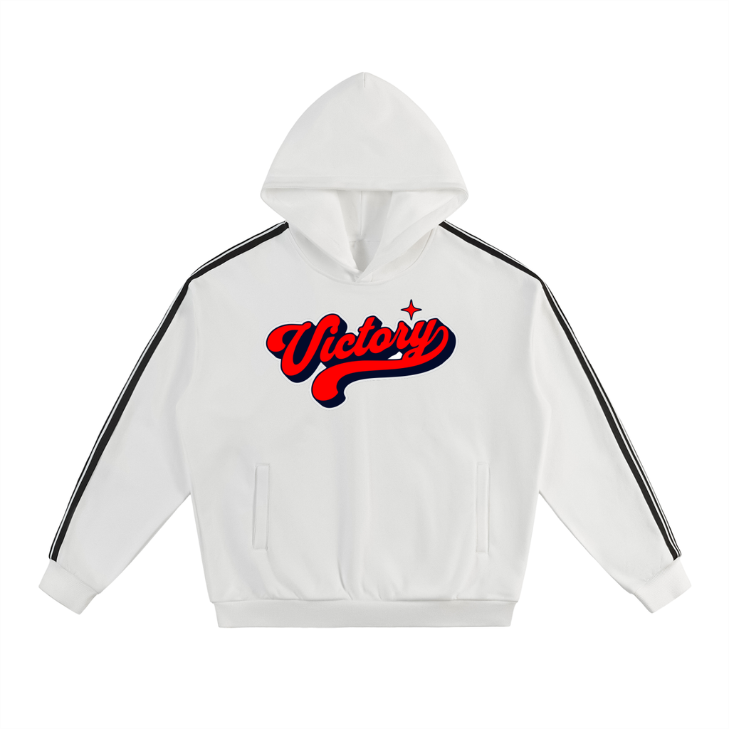 Side Stripe Drop-Shoulder Hoodie