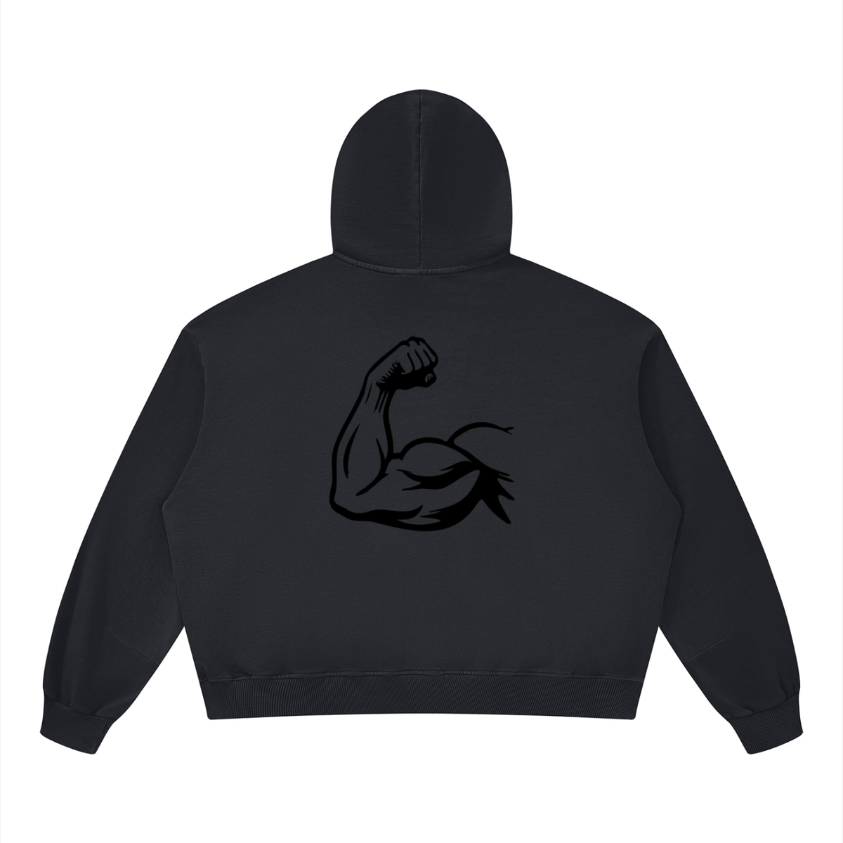 Hoodie Unisexe Boxy Vintage Délavé