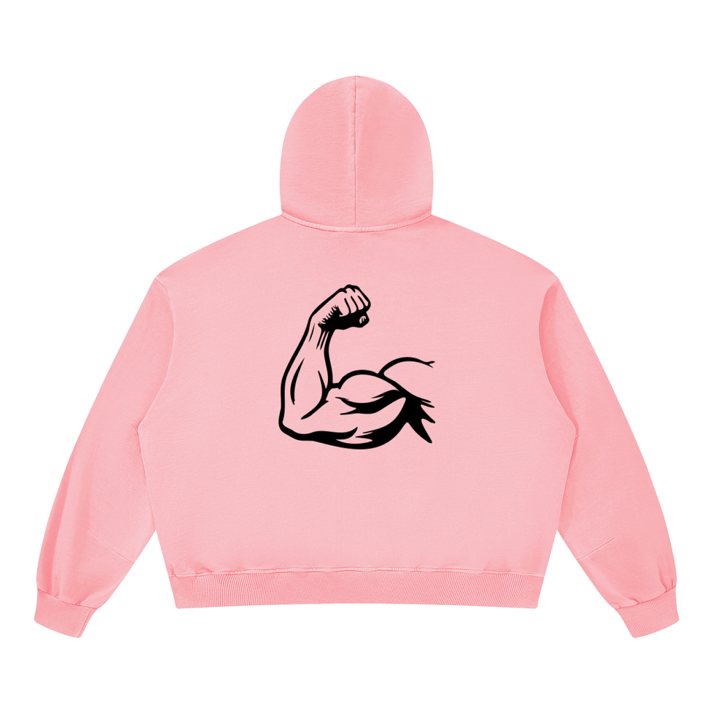 Hoodie Unisexe Boxy Vintage Délavé
