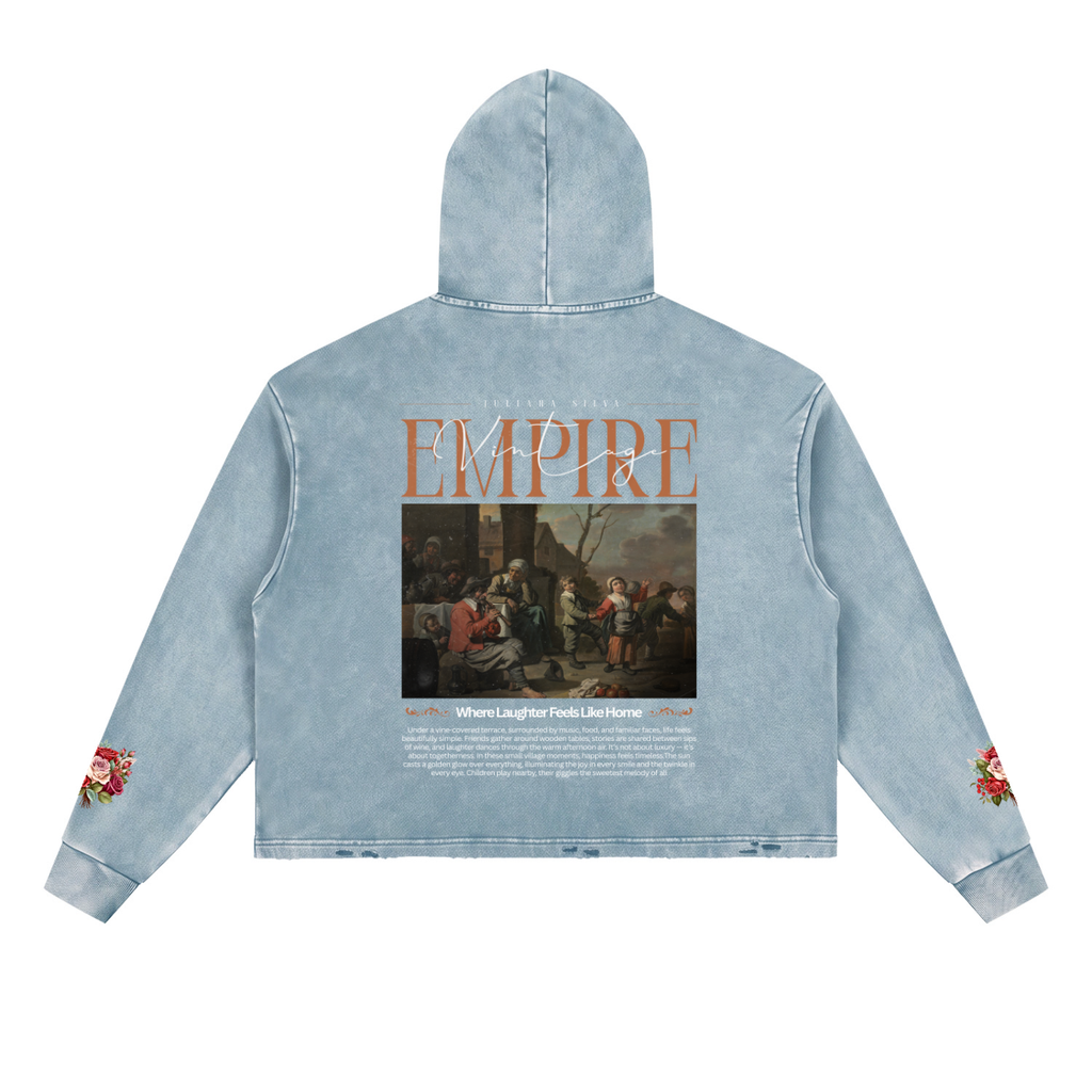 Hoodie Streetwear Vintage Snow Wash