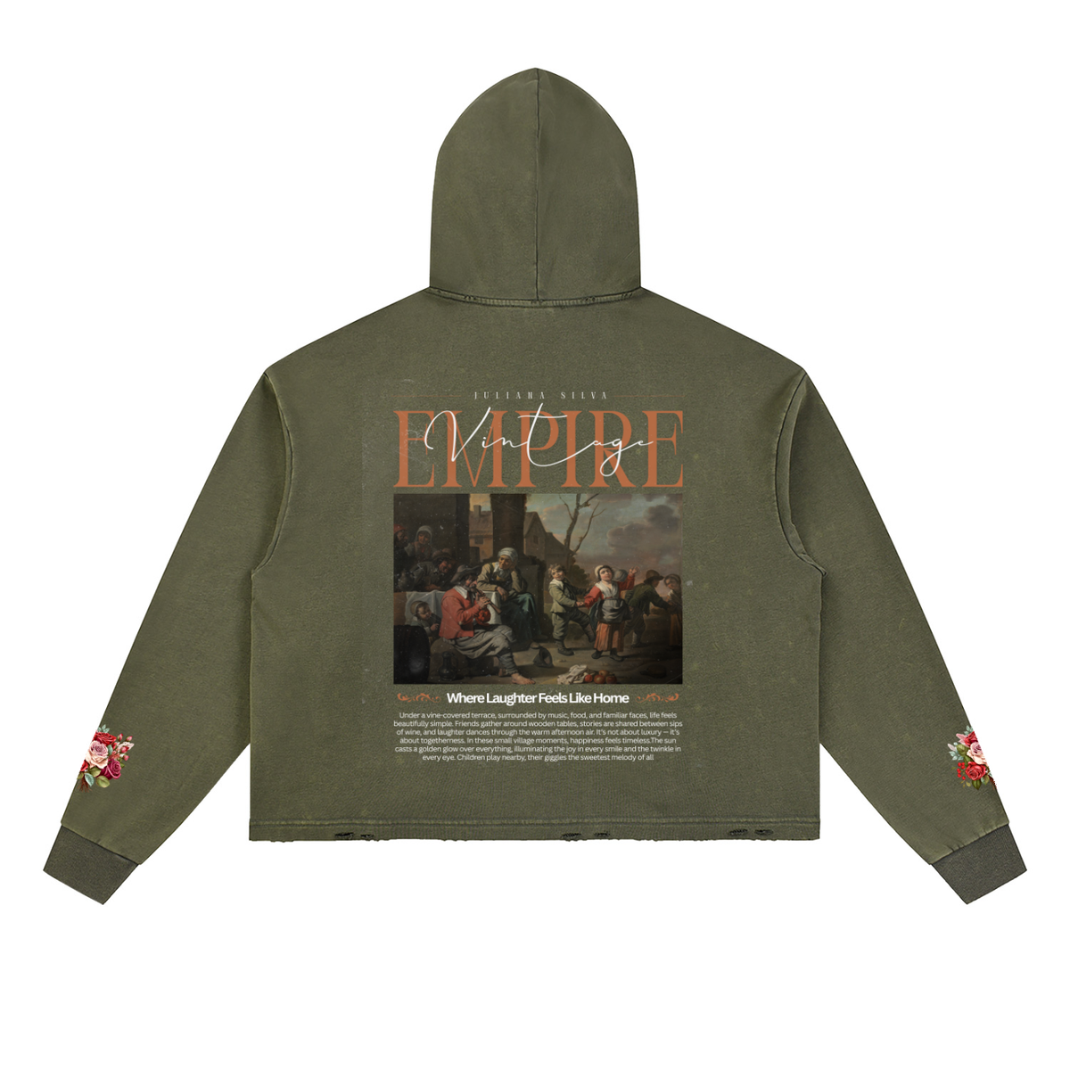 Hoodie Streetwear Vintage Snow Wash
