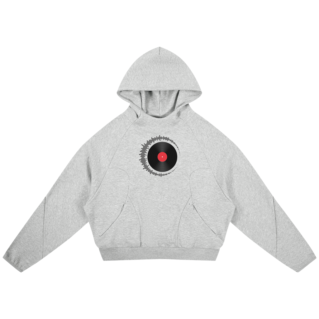 Curved Panel Raglan Hoodie