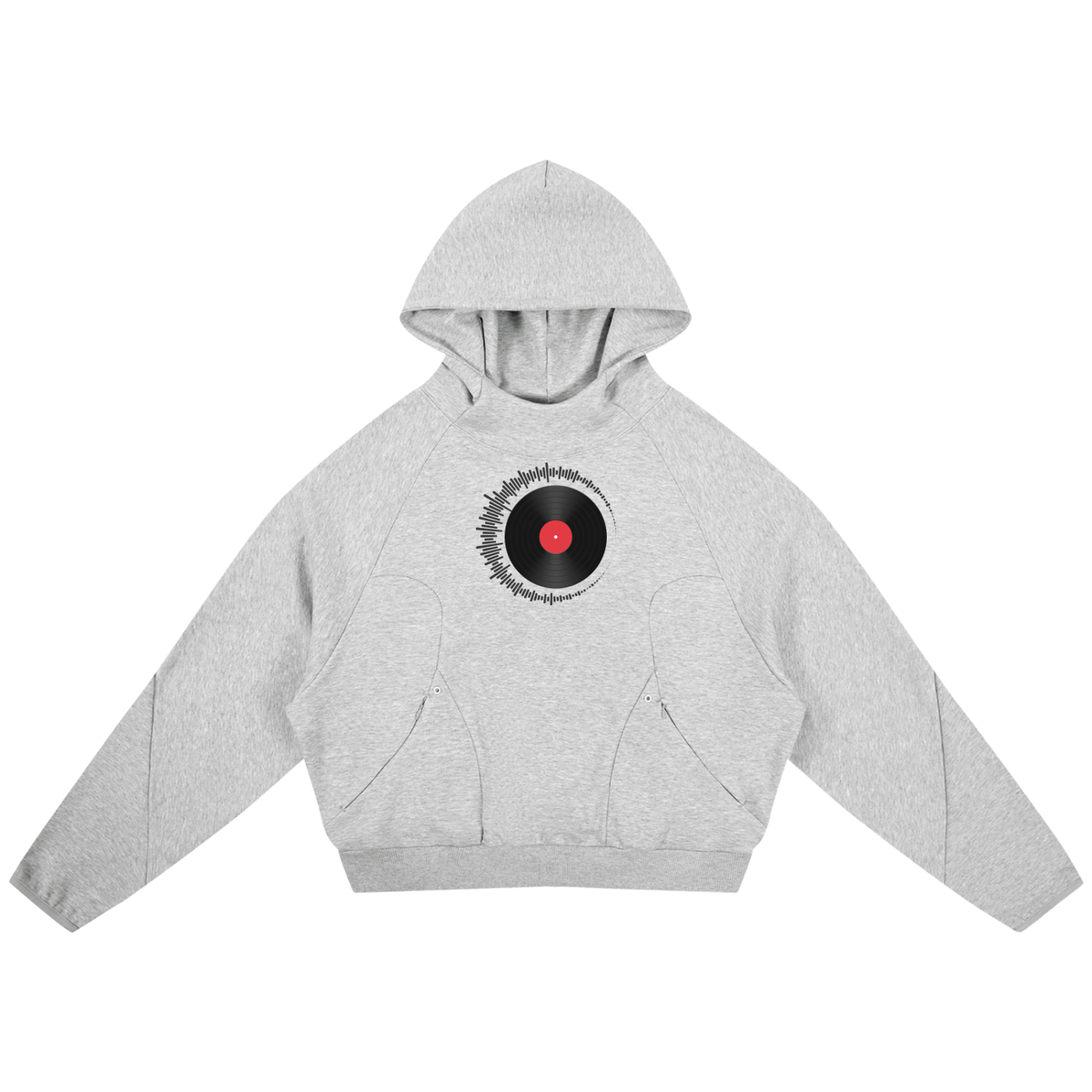 Curved Panel Raglan Hoodie