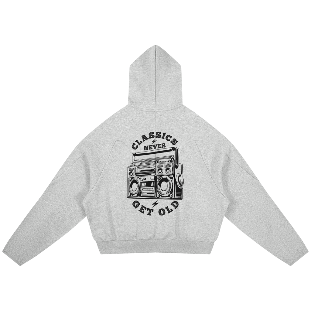 Curved Panel Raglan Hoodie